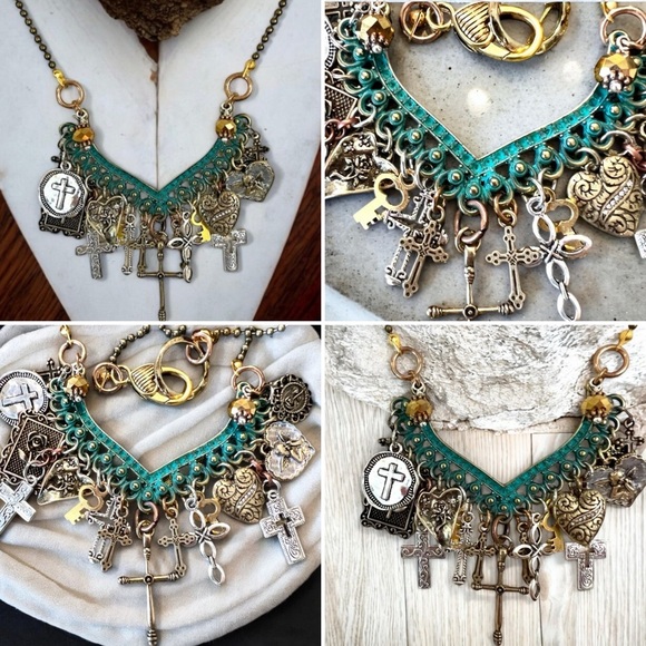 Cross necklace. Grace necklace. Faith jewelry. Kindness faith Cross jewelry. - Picture 11 of 11